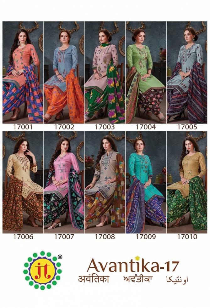Jt Avantika 17 Casual Daily Wear Printed Cotton Dress Material Collection